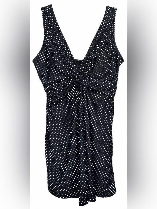 Miraclesuit Other - Miraclesuit Swim Dress Black & White Polka Dot Twist-Front 14